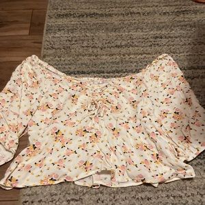 Flowery Cropped Tee